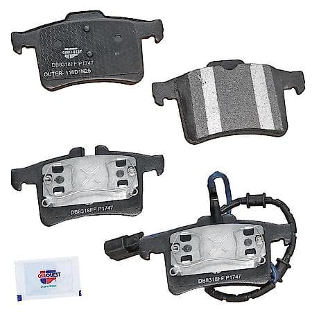 Rear Brake Pads: Semi-metallic, Better Performance, Quiet, Low Dust - Rear