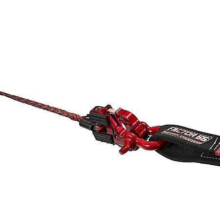 For Up To 3/8"Dia Rope Or Cable, 16000Lb, Red, Aluminum, Single