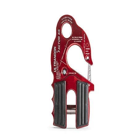 For Up To 3/8"Dia Rope Or Cable, 16000Lb, Red, Aluminum, Single