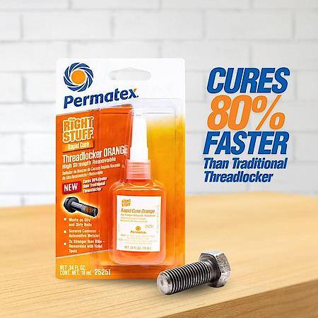 The Right StuffáRapid Cure High Strength Removable Threadlocker Orange, 10 ML