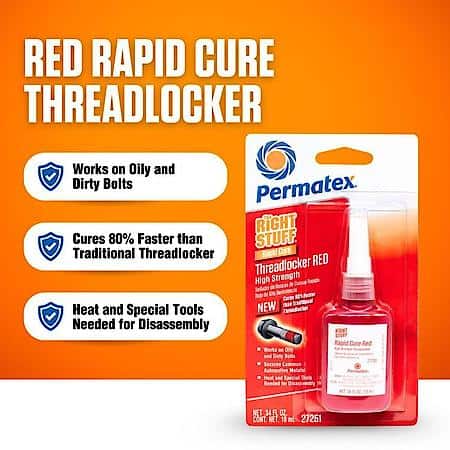 The Right StuffáRapid Cure High Strength Threadlocker Red, 10 ML