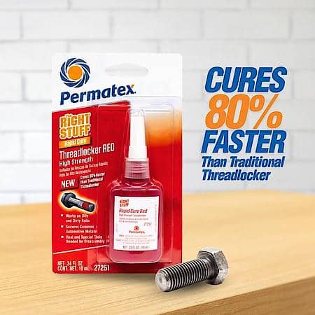 The Right StuffáRapid Cure High Strength Threadlocker Red, 10 ML