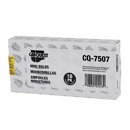 7507 Amber (NA) Mini Bulb, 10 Pack