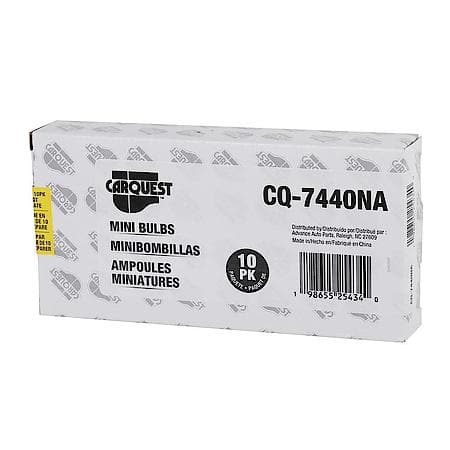 7440NA Amber Mini Bulb, 10 Pack