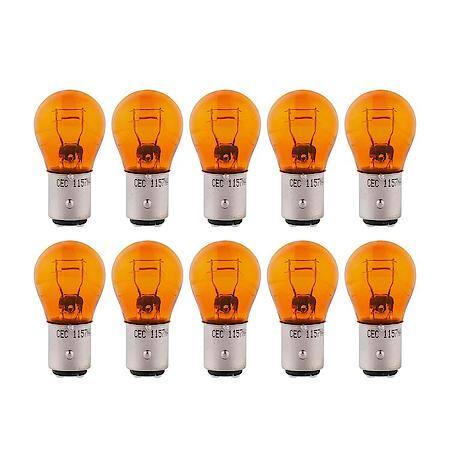 1157NA Amber Mini Bulb, 10 Pack