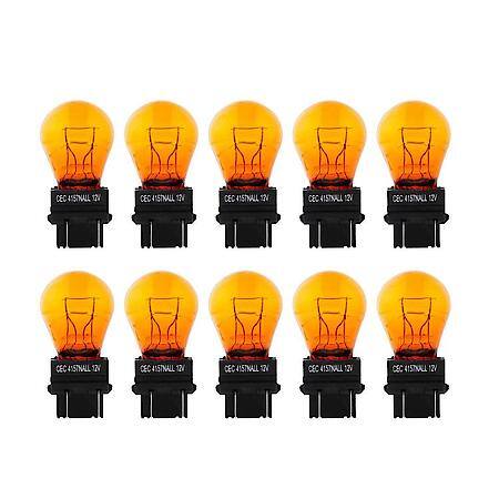 4157NALL Amber Mini Bulb, 10 Pack