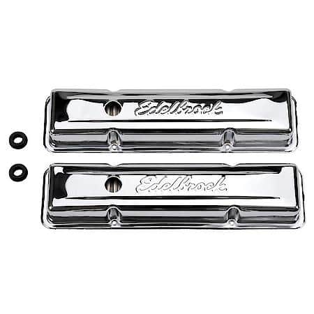 Signature Series Valve Covers, Chrome, Low Profile, Chevrolet 262-400, '59-'86