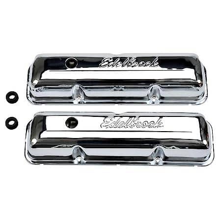 Signature Series Valve Covers: Ford FE 332-428 V8 1958-76, Chrome Steel