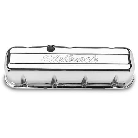 Signature Series Valve Covers: Big Block Chevy 396-502 1965 &Up, Chrome Steel