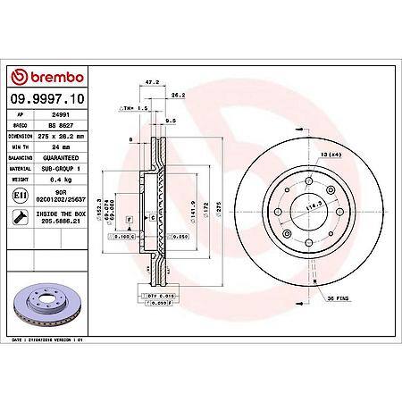 Premium Vented Brake Rotor