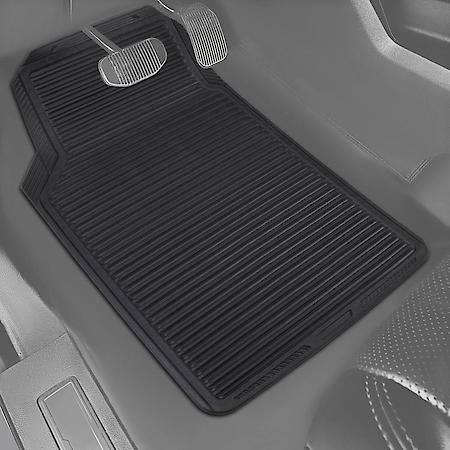 SUV Floor Mat, Black Rubber, Trim to Fit, 5 Piece, Cargo Mat Included