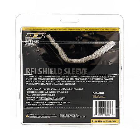 RFI Shield Split Sleeve, 1 Inch X 36 Inches, Electrical Interference Protection
