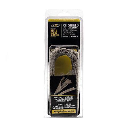 RFI Shield Split Sleeve, 1/2 Inches X 36 Inches, Blocks Electrical Interference