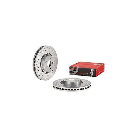 Premium Dual Cast Vented Drilled/Grooved UV Coated Brake Rotor