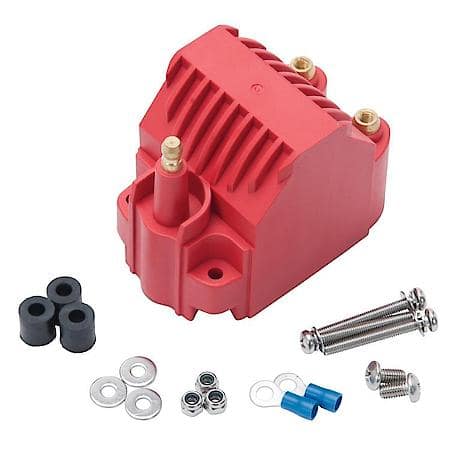 Universal High Output Dome Style Ignition Coil Red
