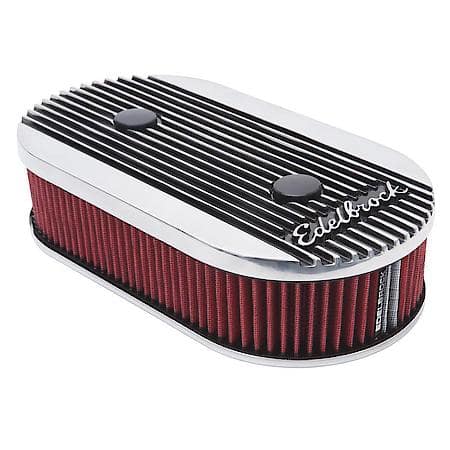 Elite II Air Cleaner No. 4272 with washable Filter, polished finish