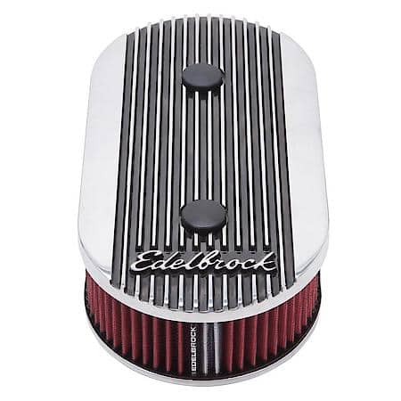 Elite II Air Cleaner No. 4272 with washable Filter, polished finish