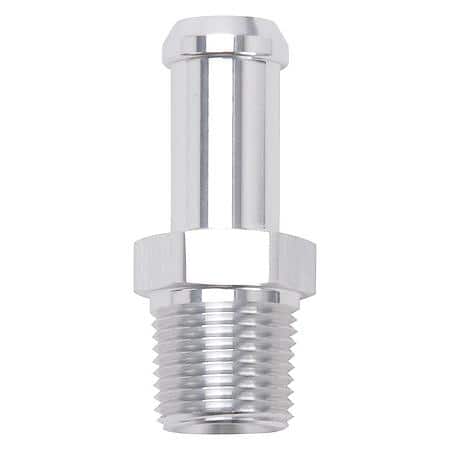Heater Hose End Fitting - Straight with 3/8" NPT and 1/2" Barb.