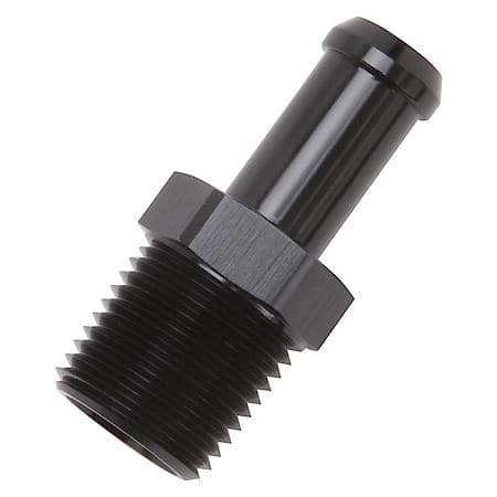 Heater Hose End Fitting - Straight with 1/2" NPT and 1/2" Barb.