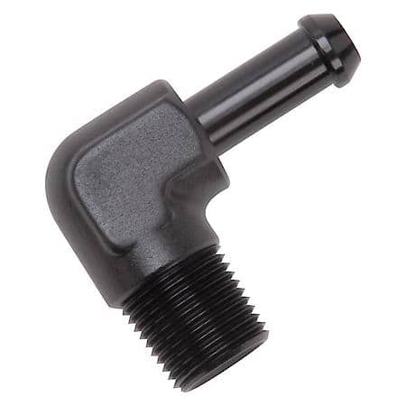 Heater Hose End Fitting - 90 Deg with 3/8" NPT and 3/8" Barb