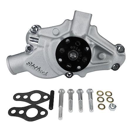 Water Pump for Small-Block 1971-82 Corvettes in Satin Finish (Short)