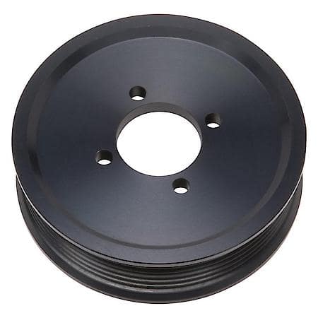 Competition Supercharger Pulley 4.125 In. 6-Rib, Black Anodized