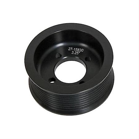Competition Supercharger Pulley No. 15873 3.250 In. 8-Rib, Black Anodized
