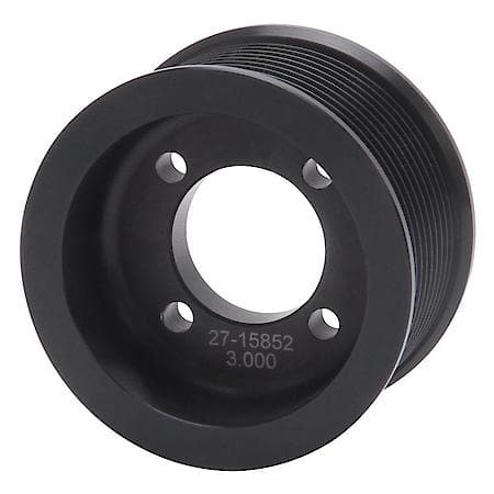 Competition Supercharger Pulley 3.000 In. 10-Rib Black Anodized