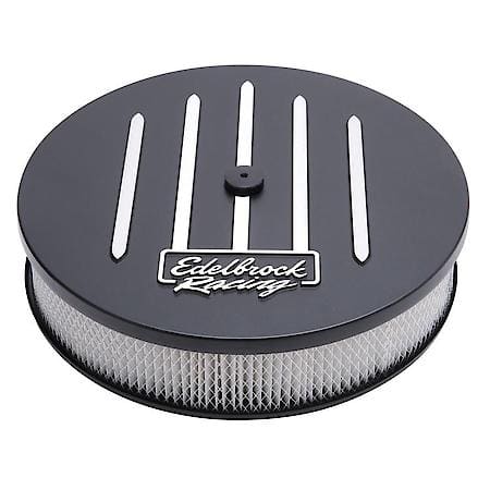 Racing Series Black 14" Round Air Cleaner - 3" Pro-Flo Element (Deep Flange)