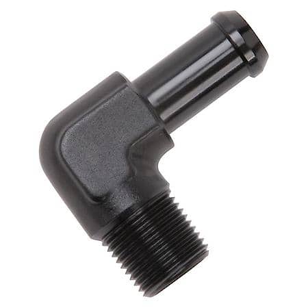 Heater Hose End Fitting - 90 Deg with 3/8" NPT and 1/2" Barb