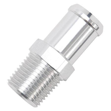 Heater Hose End Fitting - Straight with 1/2" NPT and 3/4" Barb.