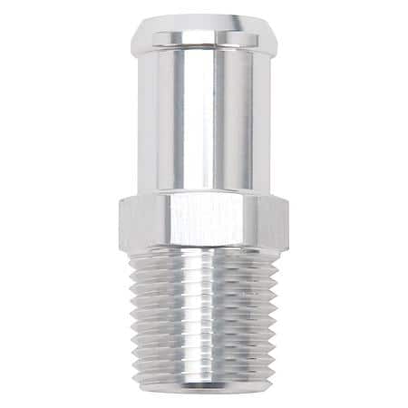Heater Hose End Fitting - Straight with 1/2" NPT and 3/4" Barb.