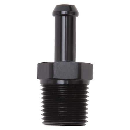 Heater Hose End Fitting - Straight with 1/2" NPT and 3/8" Barb.
