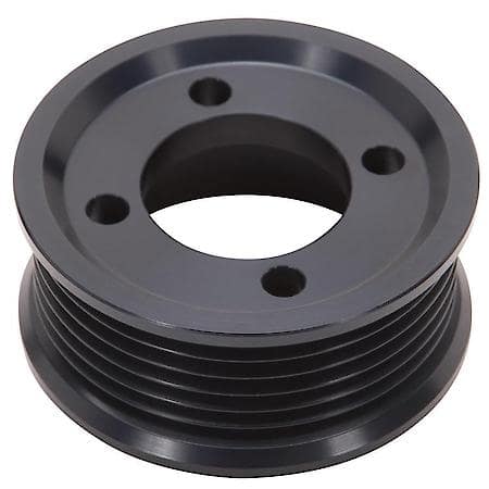 Competition Supercharger Pulley No. 15813 3.50 In. 8-Rib, Black Anodized