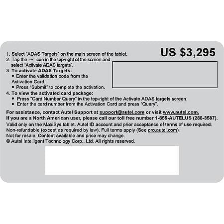 Digital Targets Upgrade Card