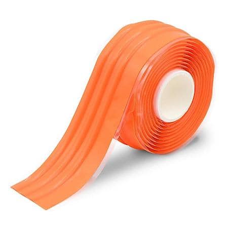 Ez Grip Tape - Orange, High Profile Ridges 1.3" Wide By 5 Feet Long