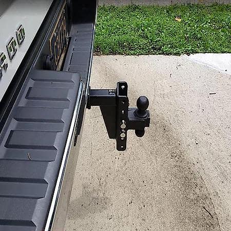 Trailer Hitch Ball Mount: For 2" Receiver, Lockable (Lock Sold Separate), Adjustable 6" Drop/Rise
