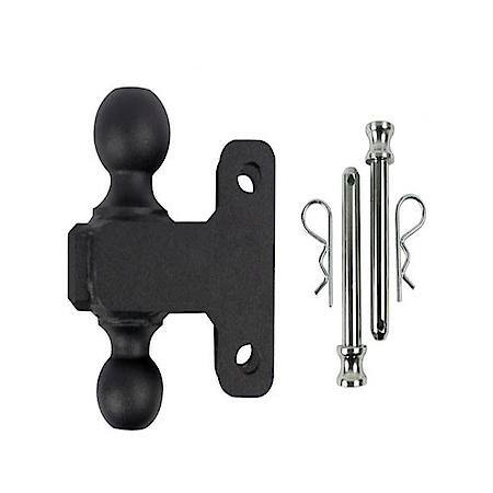 Trailer Hitch Ball Mount: For 3" Receiver, Lockable (Lock Sold Separate), Adjustable 6" Drop/Rise