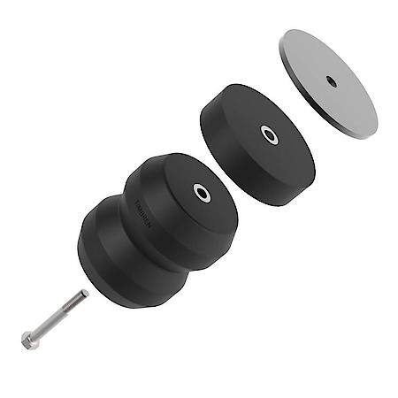 Leaf Helper Spring: Rubber Spring, Frame Mount, 8,600Lb Weight Per Set, Hollow Rubber