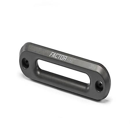 Winch Fairlead: Hawse Style, For Use With Synthetic Rope, Anodized, Gun Metal Gray