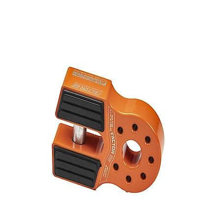 Winch Shackle: Fits 3/4" Clevis Hook, 16K LBS Load Capacity, Anodized, Orange, Billet Aluminum