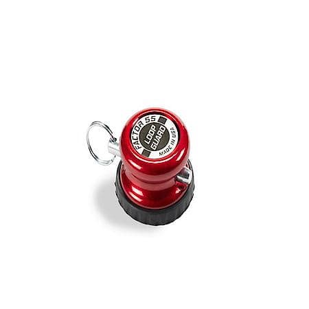 Winch Cable Stop: Fits 5/16 Inch Steel Cable, One Piece Design, Red, Aluminum