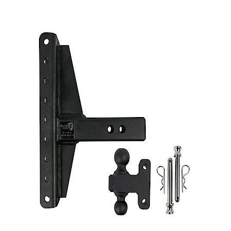 Trailer Hitch Ball Mount: For 2.5" Receiver, Lockable (Lock Sold Separate), Adjustable 4" /6" Drop/Rise