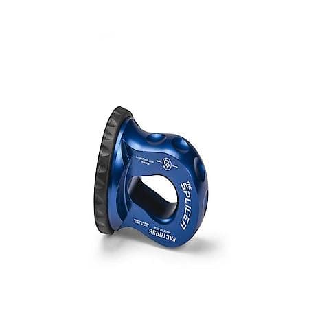 Winch Shackle: Fit Up to 1" Dia. Shackles, Fit 1/2" Dia. Synthetic Winch Rope, 16000Lb, Blue, Single