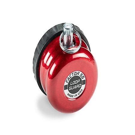 Winch Cable Stop: Fits 5/8 Inch Steel Cable, One Piece Design, Red, Aluminum
