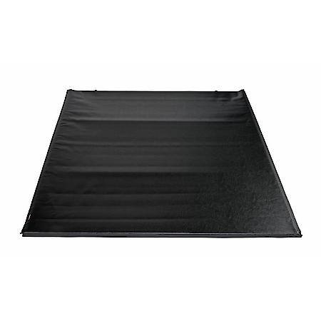 Tonneau Cover: Soft Roll-Up Hook And Loop, Tailgate Lock, Black Vinyl With Aluminum Rails