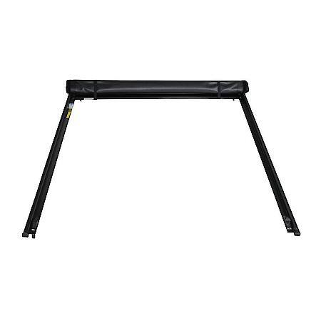 Tonneau Cover: Soft Roll-Up Hook And Loop, Tailgate Lock, Black Vinyl With Aluminum Rails