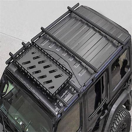 Roof Rack: Direct Fit, Textured Powder Coat, Black, Aluminum