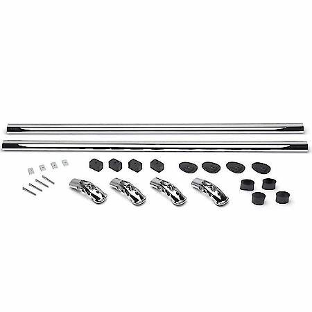Truck Bed Side Rail: Stanchion Design - Constructed Out Chrome-Plated Diecast Aluminum