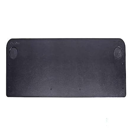Tailgate Panel: Bolt-On, 59" L x 21" W, UV And Extreme Weather Resistant, Black, 1/2" Thk HDPE